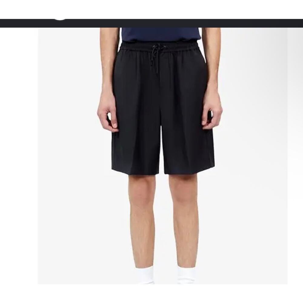 New the Kooples relaxed fit wool shorts black size S 38 EU